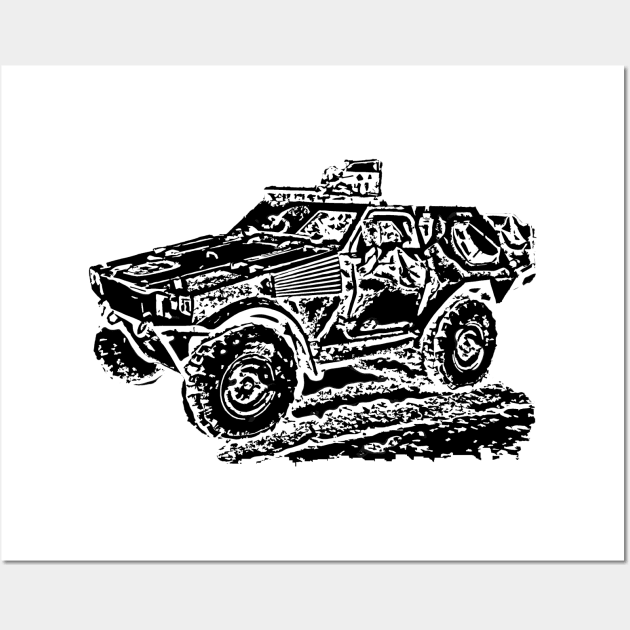 miltary vehicle Wall Art by rickylabellevie